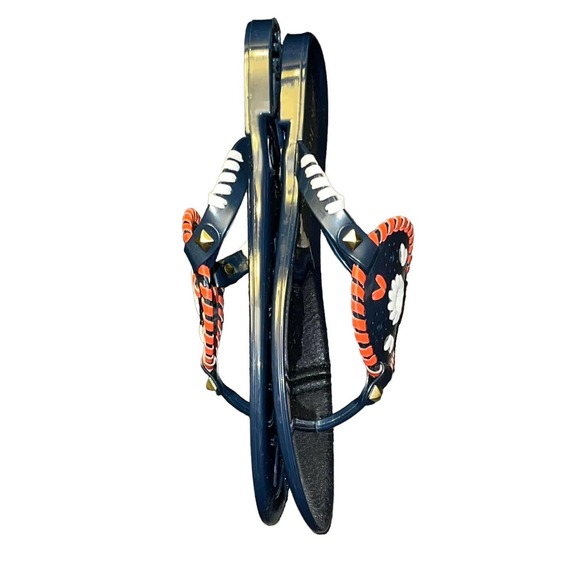 Jack Rogers Blue Georgica Jelly Thong Flat Sandals Size 6 - Picture 4 of 5